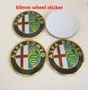 Hub Caps 4pcs 56mm 60mm 68mm ForAlfa Romeo 147 156 159 Car Wheel Hub Center Cap Emblem Badge Covers Sticker Decals Styling Acces YKLMN1