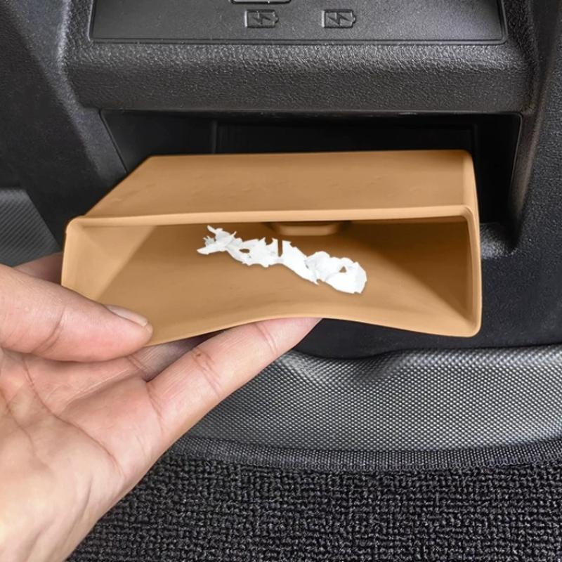 For BYD Song L DM-i 2024 2025 Rear Row Storage Box Back Seat Organizer Tray Silicone Storage Box Behind Armrest Box Modification