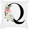 Initial Pillow Covers 18x18 - Monogram L Pillow Cover, Initial Letter Throw Pillow Cover, Monogram Pillow Case L, Monogrammed Gifts for Women, L