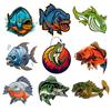 For Fishing Fish RV Self-adhesive Decal Car Sticker Waterproof Auto Decors