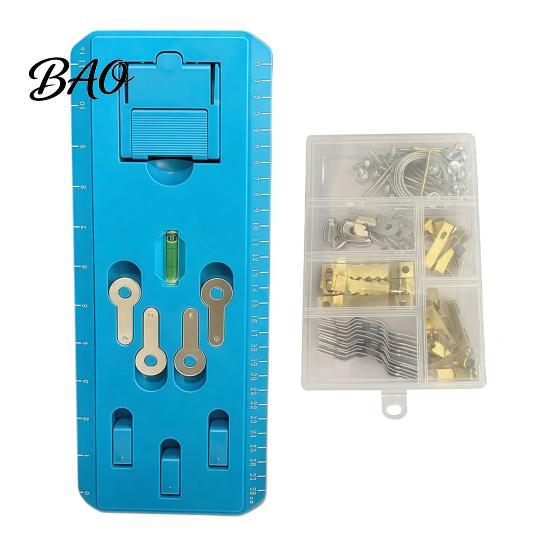 Photo Frame Leveling Kit Picture Hanging Tool with Level for Easy Positioning, Quick Precise Position Wall No Damage Hanger Kit, Painting Art