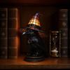Witch Hat Lamp Stained Witch Hat LED Light Halloween Table Lamp with Warm Glow