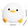 Silicone Duck Pat Night Light Simple Touch Lamp Eye Caring Atmosphere Light 7 Light Colors Cute Nursery Nightlight for Kids Room