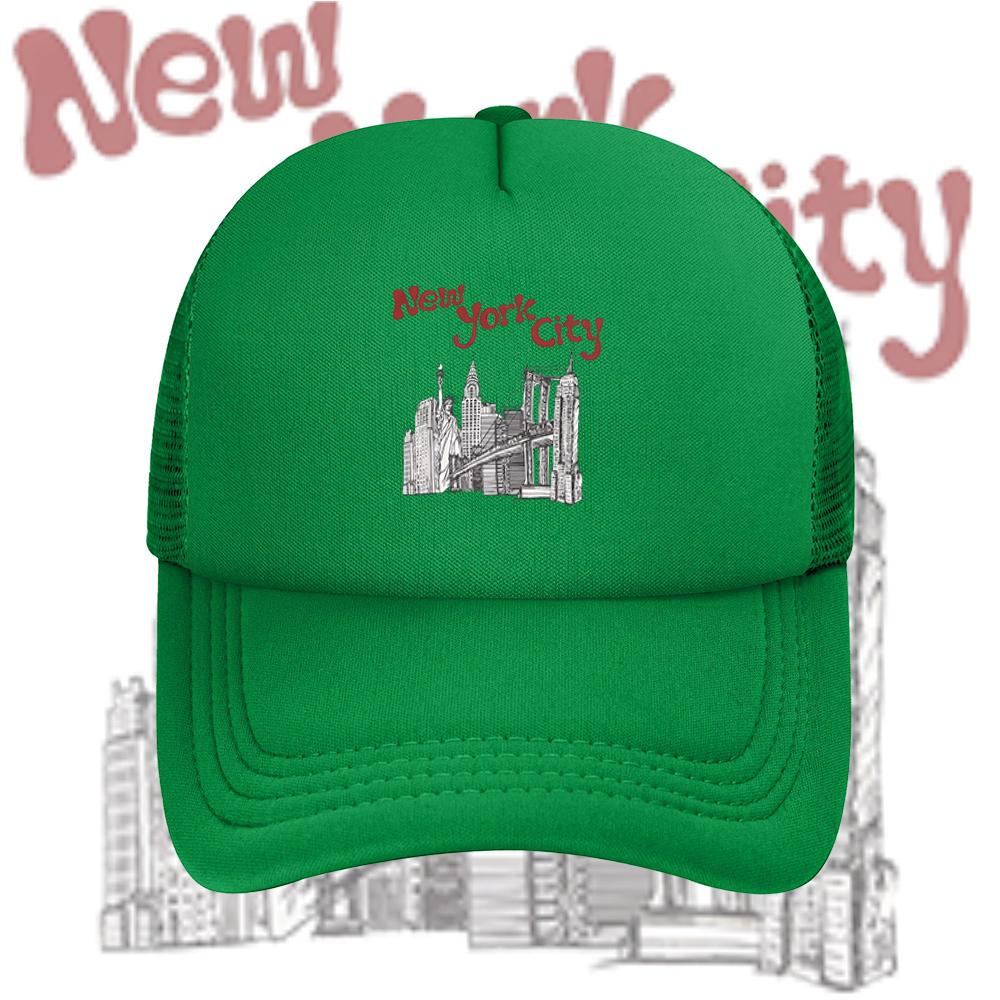 City buildings bridge lady liberty iconic Baseball Cap Anime Graphic Hats Adult Unisex Women Sports Outdoor