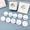 10pcs White Plug Cover Anti Electric Shock Safety Protector Durable Socket Cover  French