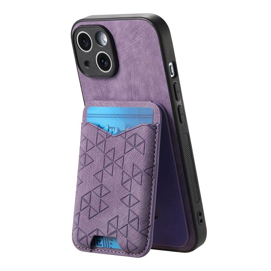 Чехол-кошелек с тиснением в виде геометрической фигуры для iPhone, Samsung, Xiaomi, Google, кожаный чехол-книжка из искусственной кожи с отделениями для карт