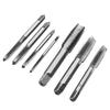 Taper Square Handle Straight Groove Tap Set: M3, M4, M5, M6, M8, M10, M12 (7 Pieces)