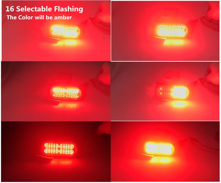 Universal Waterproof 12V 24V 20LED Car Truck Pickup Emergency Side Strobe Light