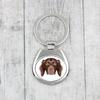 Münsterländer - Geometric Keychain with a Photo and the Inscription Art-Dog