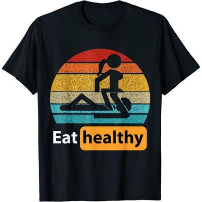 Футболка унисекс Humor Eating Healthy с лучшим дизайном