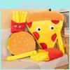 Fast Food Plush Pillow Set With Hamburger French Fries Pizza Cushion For Kids Gift