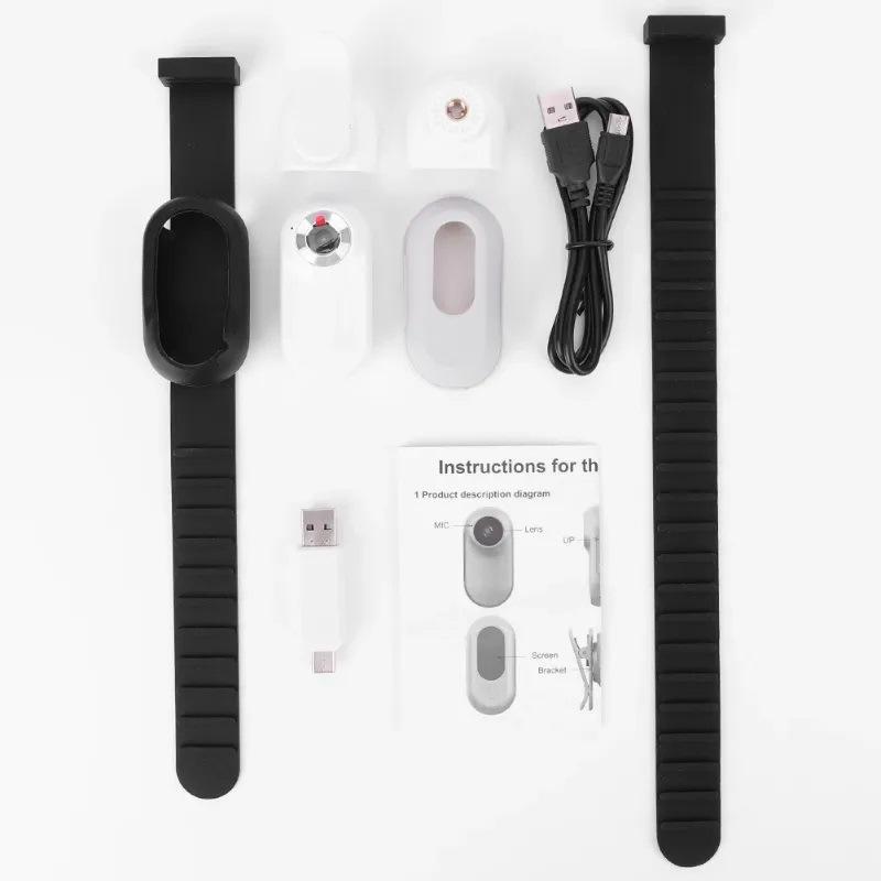 Mini Pet Collar Camera HD Wide Angle Thumb Video Recorder Wearable Action Cam for Cats Dogs POV Recording Pet Monitoring Camera