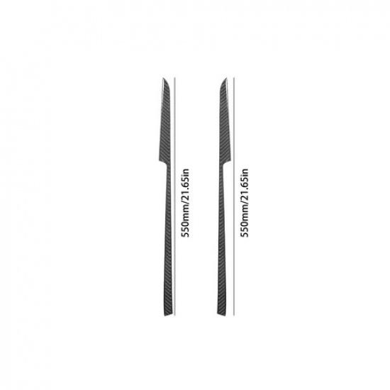 2 шт. Отделка нижней накладки задней двери из углеродного волокна для Toyota Camry 2012-14