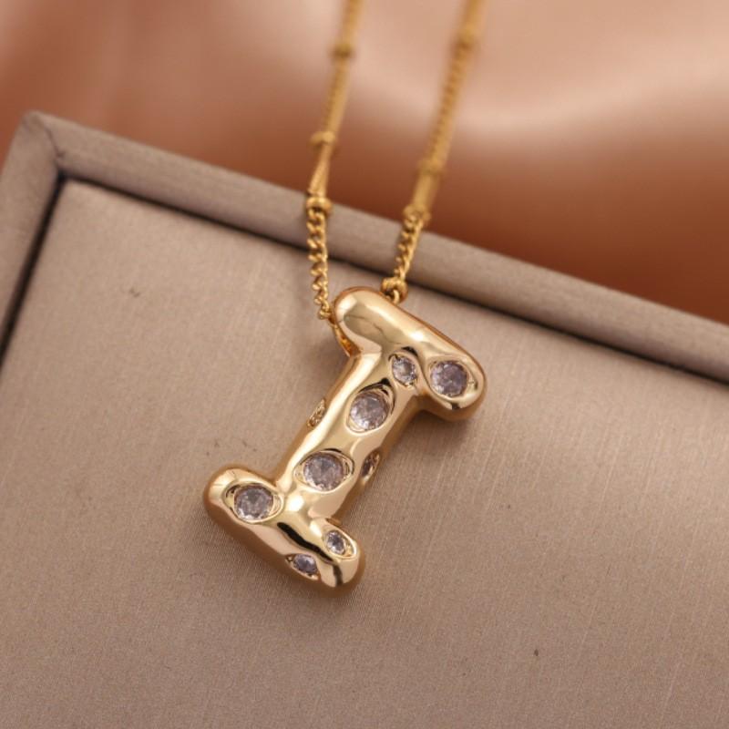 Ladies' Diamond Metal Necklace, Heavy Craftsmanship Premium Design Initial Necklace, Gift for Women, Holiday Present, Party Jewelry.