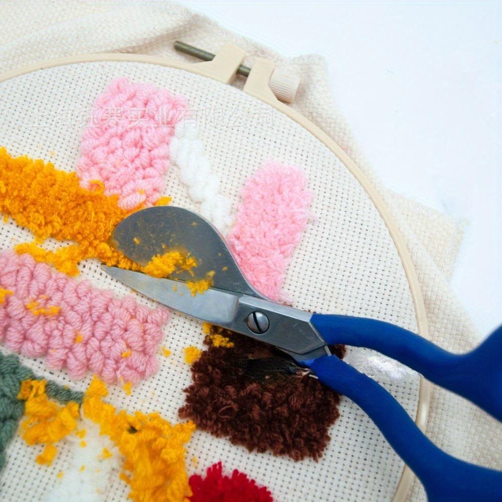 1Pc/2Pcs Duckbill Shears, Duckbill Applique Scissors, for Carpet Pile, Carpet Punch Duckbill Scissors Tufted Carpet Wool Scissors Poke