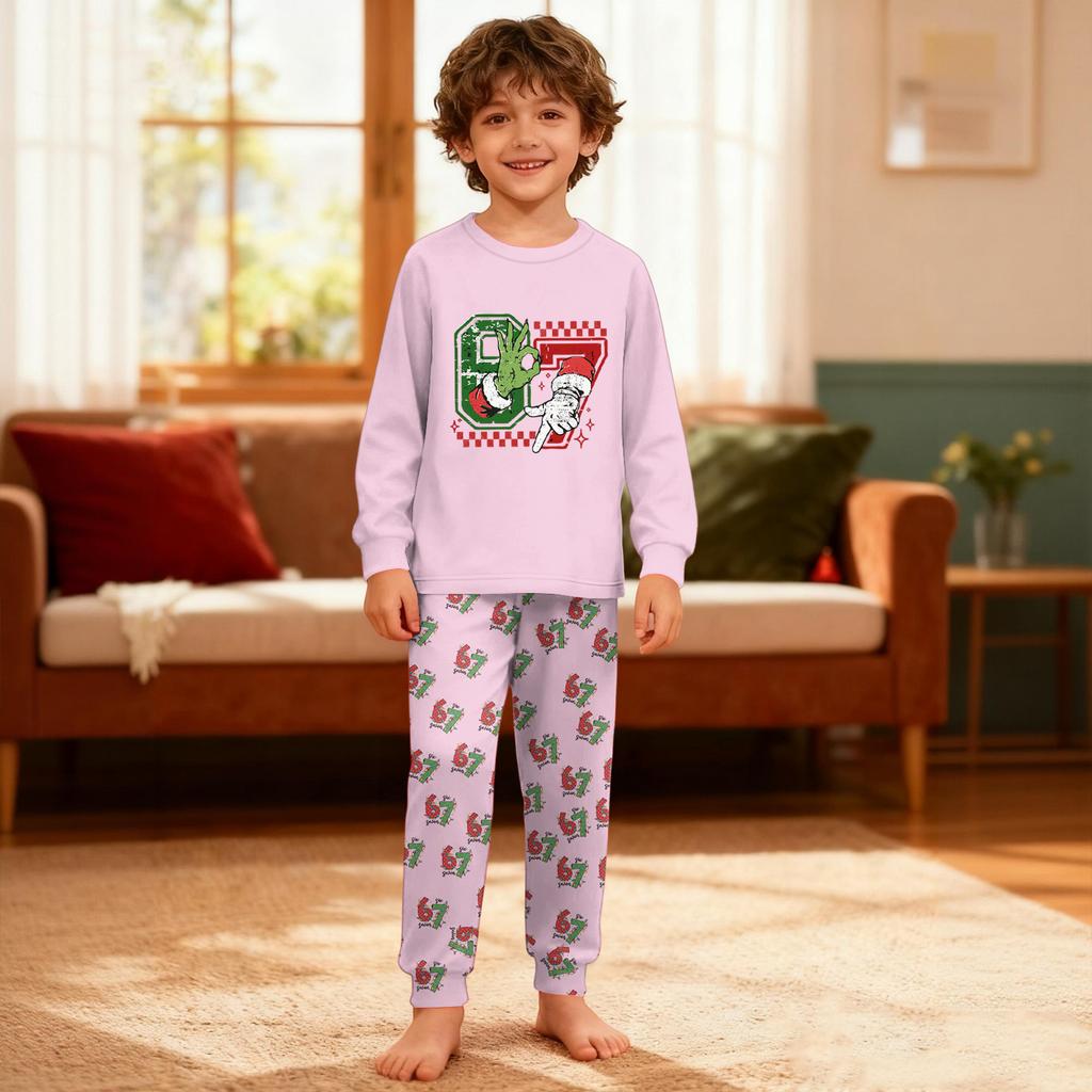 Детский Мальчики И Девочки Тонкий Костюм-двойка С Длинным Рукавом Брюки Костюм-двойка