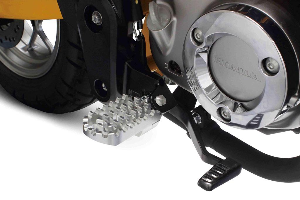 SP Takekawa Комплект широких подножек, Серебристый, Ducks 125, Monkey 125, GROM, MSX125, CB125R, CBR250R 06-13-0091