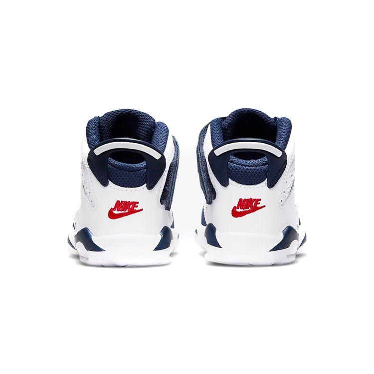 Jordan 6. Ретро Little Flex Olympic (ТД) Детские кроссовки White Midnight-Navy Gym-Red CT4417-130