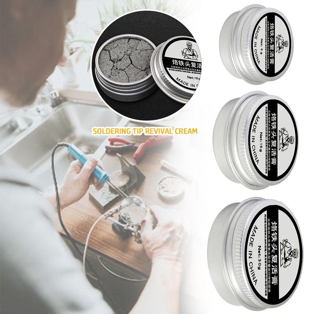 Non-stick Tin Soldering Tip Revival Cream 6/16/30g Resurrection Cleaning Paste Soldering Cleaning