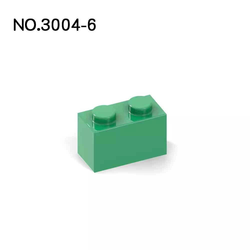 20 шт. Детали MOC 3004 Кирпичик 1x2 Совместимые Кирпичики DIY Сборка Строительные Блоки Частицы Детская Головоломка Развивающая Игрушка Подарок