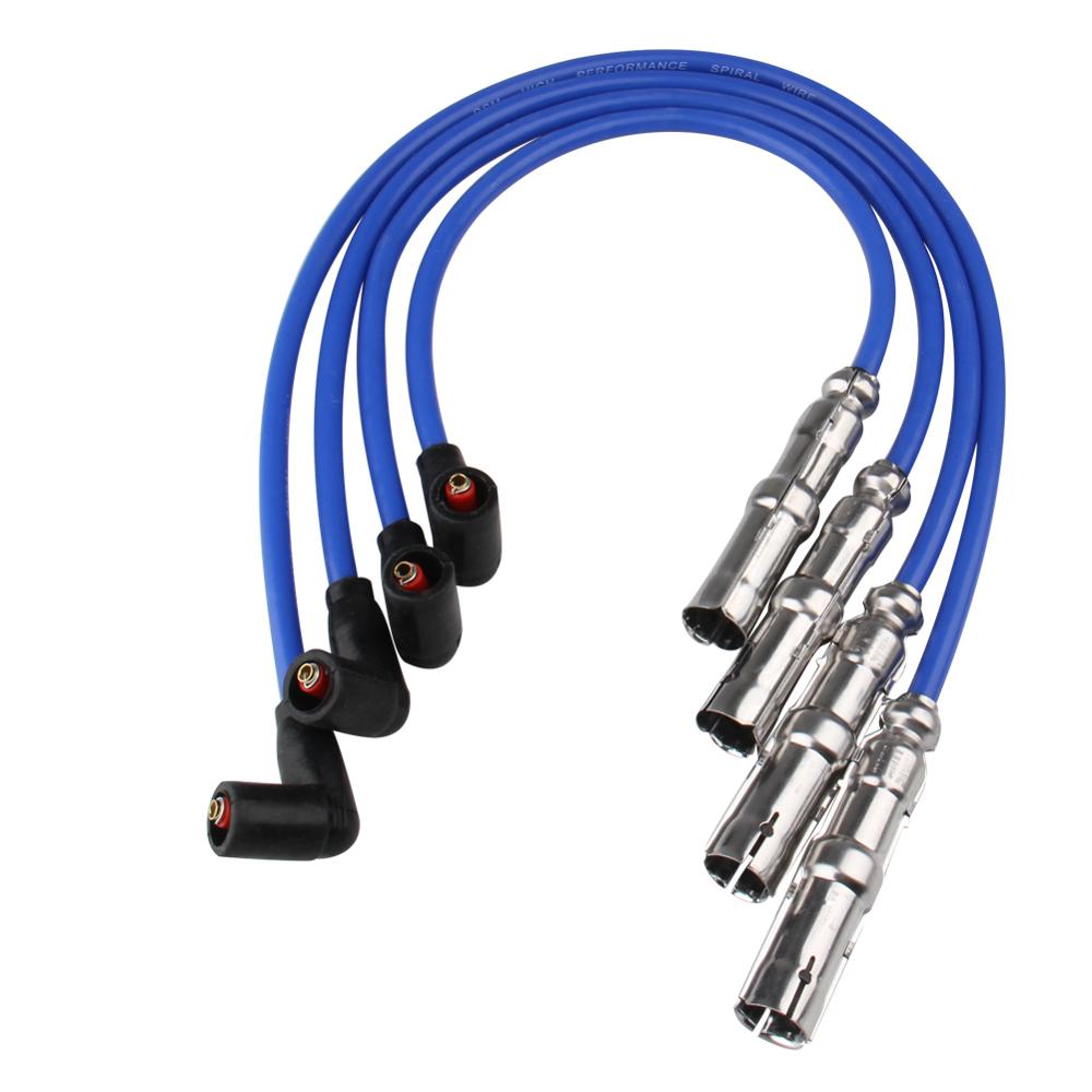 8mm Racing Ignition Spark Plug Wire Set For Volkswagen Jetta Golf Beetle 2.0L 27588 VWC03 CH74211 QW1493 35-4413 Car Accessories