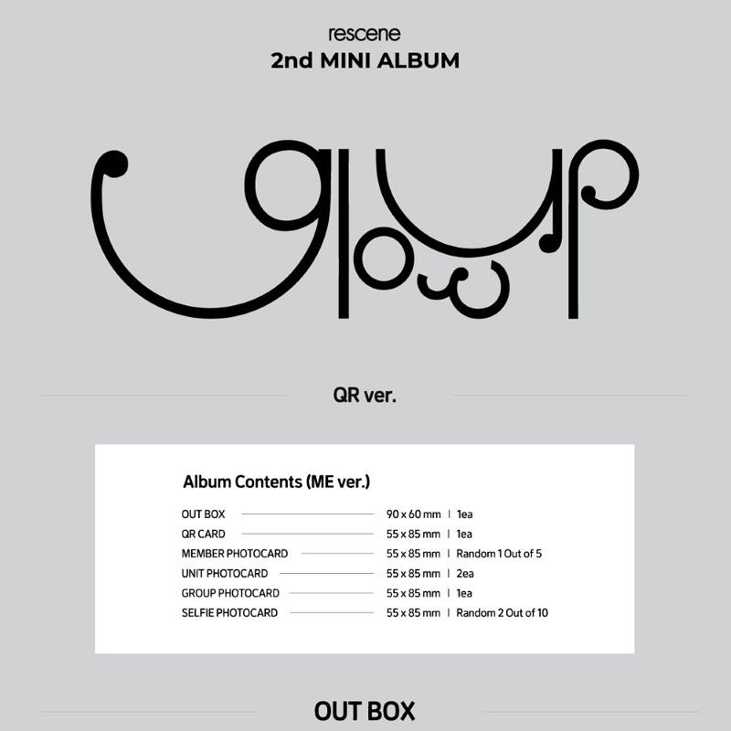 RESCENE 2nd MINI ALBUM [Glow Up] ME VER. (QR VER.)