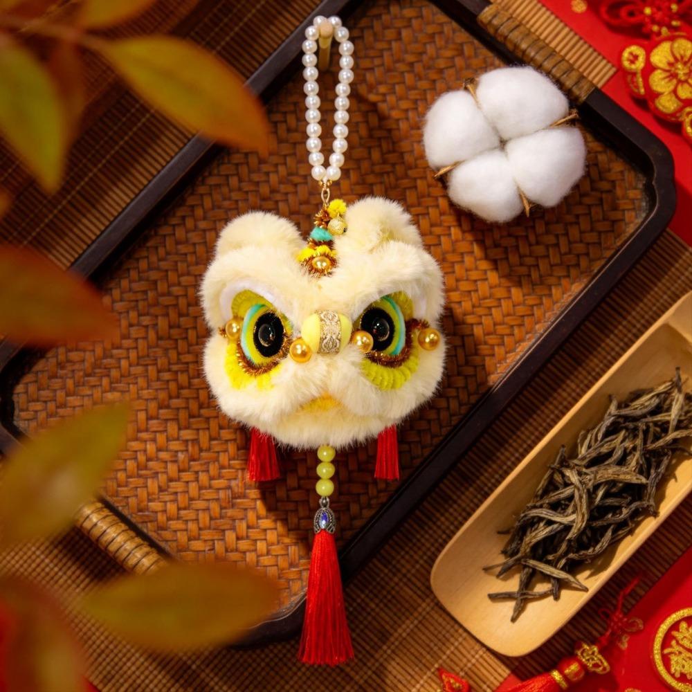 Various Colors Plush Toy Handmade Hanging Lion Decorations Mid-Autumn Festival