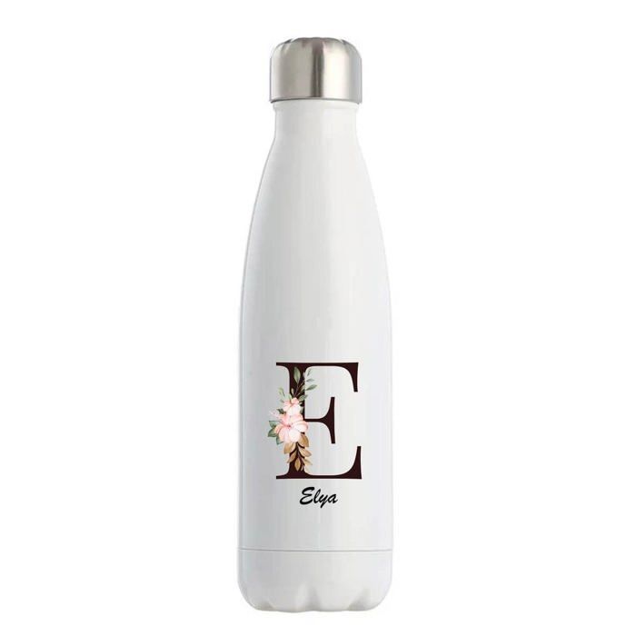 Gourde isotherme - PLANETEE - Elya - Inox double paroi - Chaud 12h / Froid 24h - Personnalisée (imprimée France)
