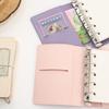 PU Leather Loose Leaf Notebook Blank Page DIY Binder Notebook Creative Mini Pocket Notebook  School