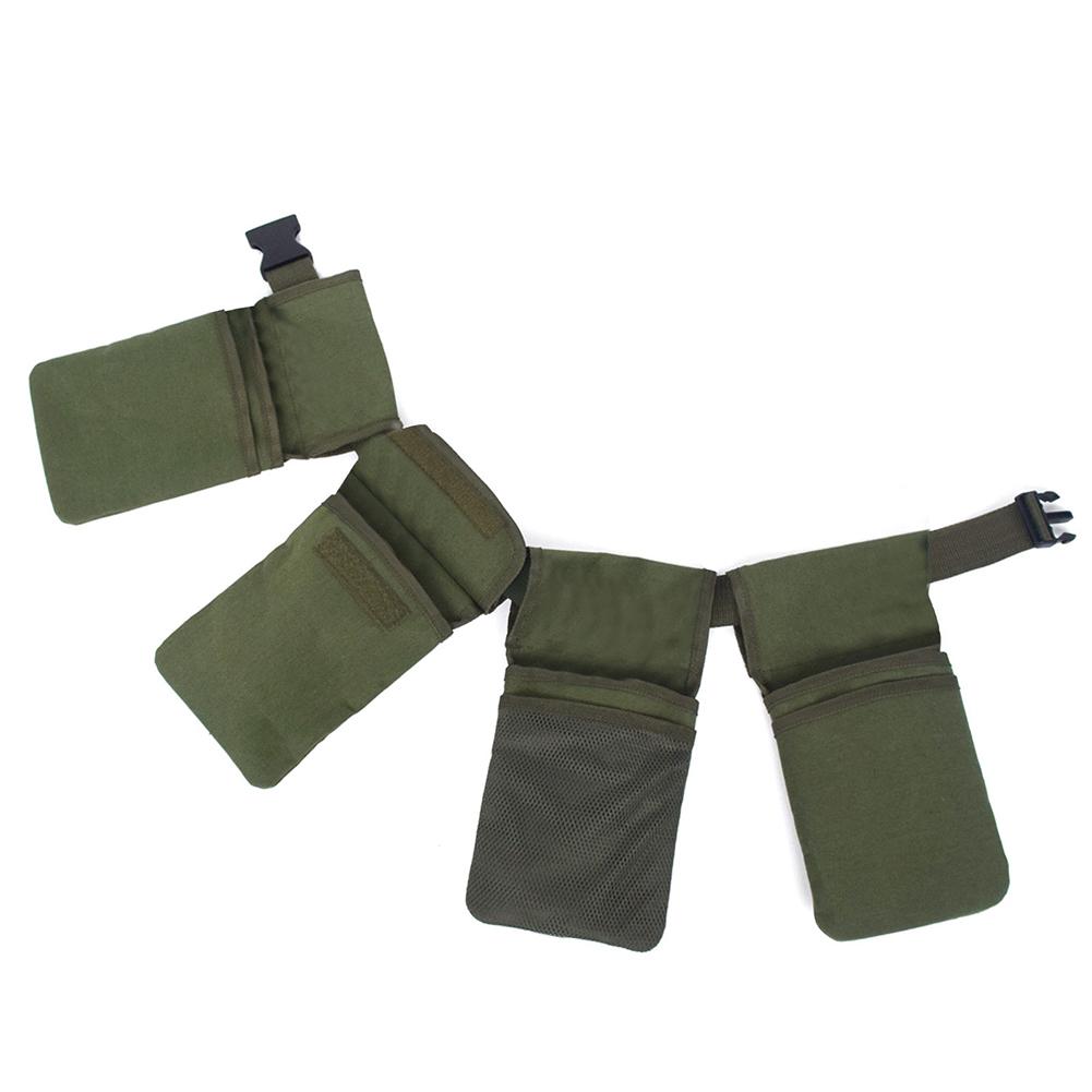 Холщовый садовый пояс с 4 карманами Сумка для садовых инструментов Съемная поясная сумка для инструментов для женщин и мужчин для инструментов электрика, сантехнических инструментов