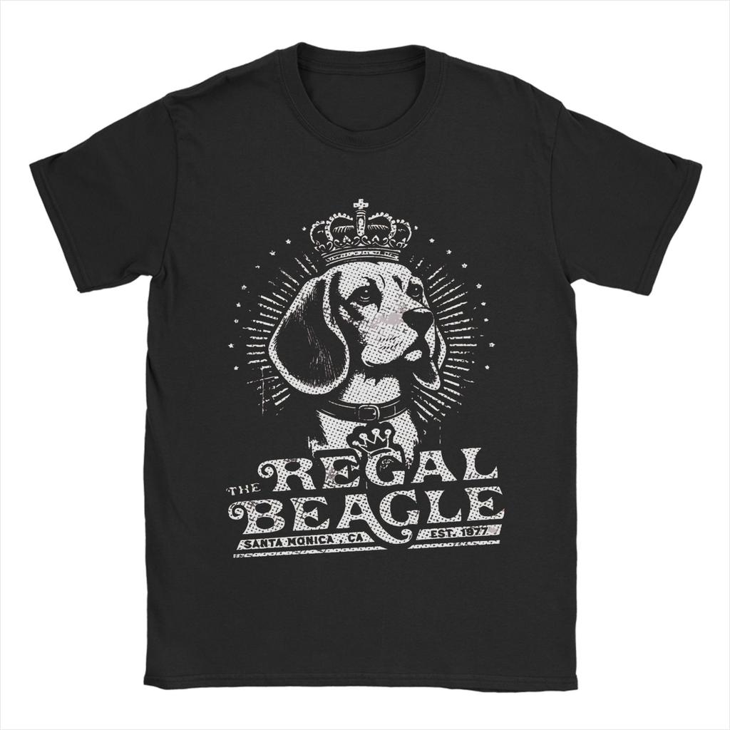 Leisure The Regal Beagle TShirt for Men Round Neck Pure Cotton T Shirt Short Sleeve Tees Printed Tops