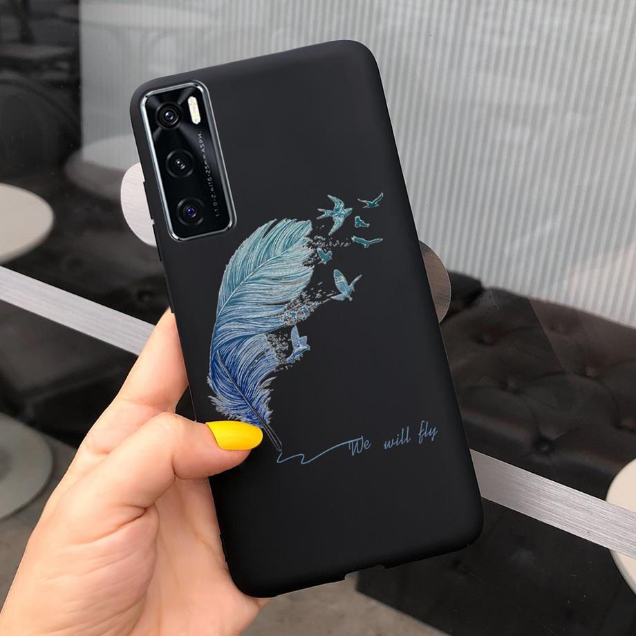 Чехол для Vivo Y70 6,44'' Модный Мягкий ТПУ Силиконовый Задний Чехол для Vivo Y70 2020 Y 70 С NFC Чехлы для Телефона для vivoY70 Сумка