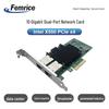 Сетевая карта Femrice Intel X550AT2, 10 Gigabit, двухпортовая, PCIe, для сервера (Китайская версия)