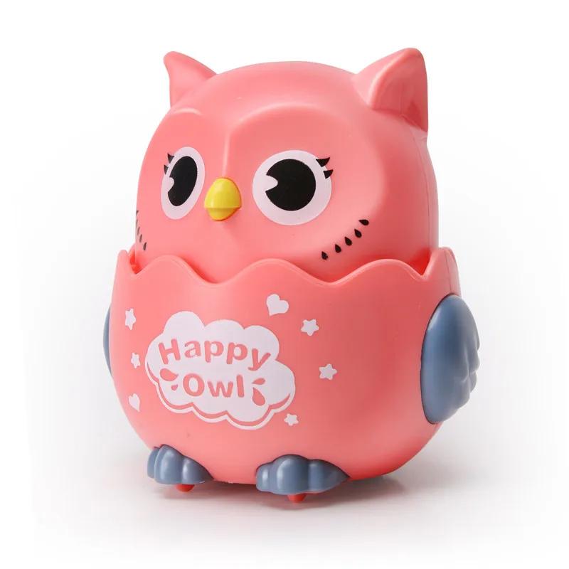 Kids Classic Wind Up Interactive Owl Shaped Press Mechanical Sliding Toys  Toys for Boys Girls Birthday Xmas Gift