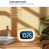 Kids LED Alarm Clock Night Light Stepless Dimming Cute Cat Ear Digital Clock Bedroom Bedside Electronic Desktop Clock Music Wake Up Children