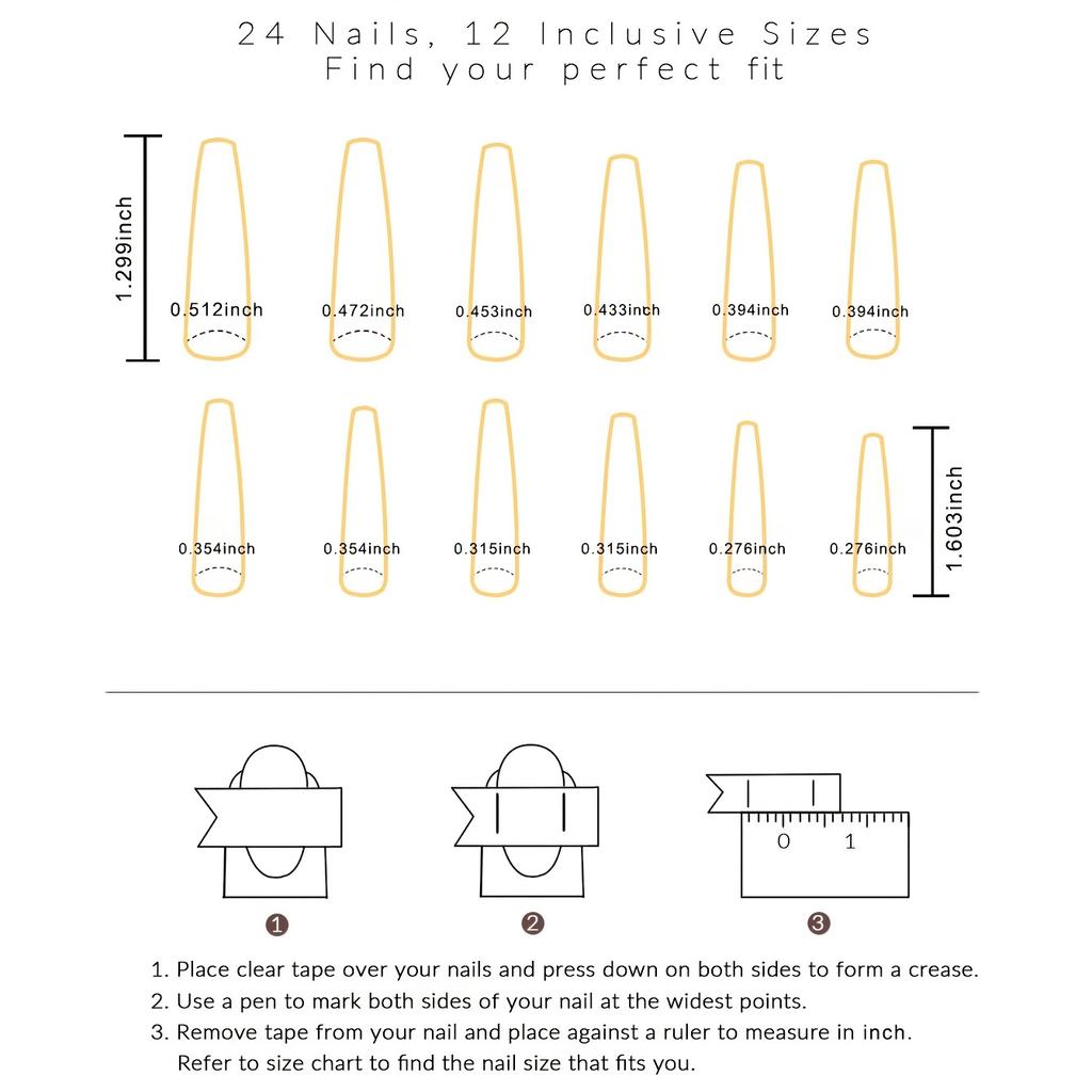 Длинные накладные ногти 24 шт., блестящие накладные ногти, гламурные накладные ногти для женщин и девушек