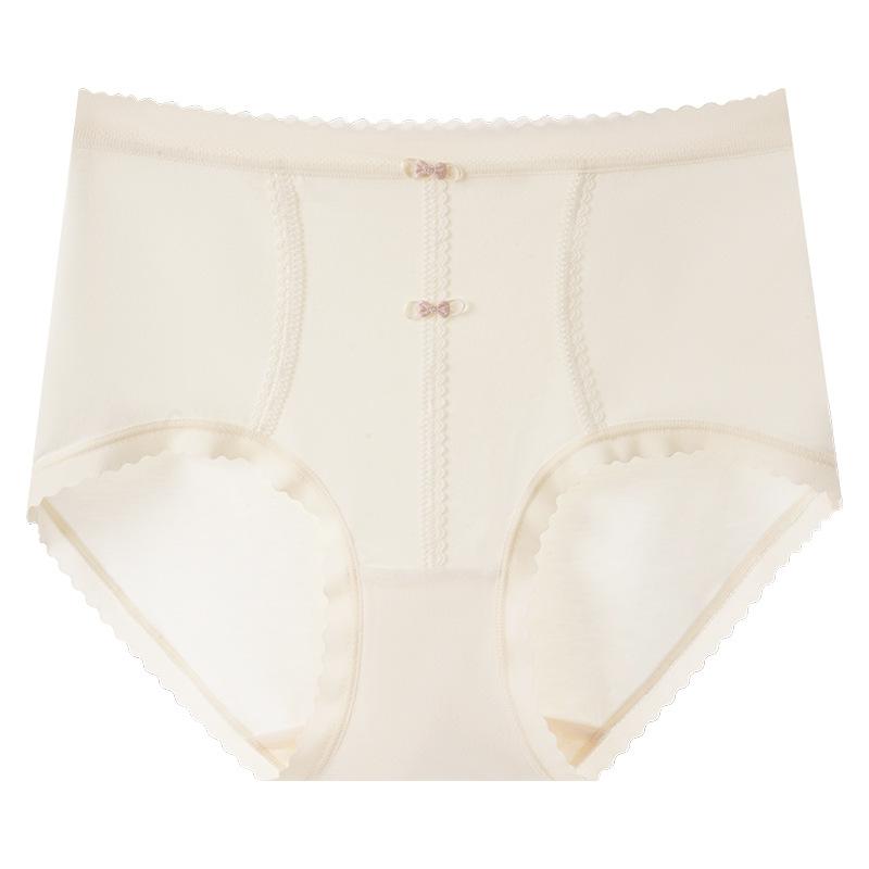 Женские осенне-зимние трусы-слипы треугольной формы с высокой талией, без следов, облегающие бедра, с начесом