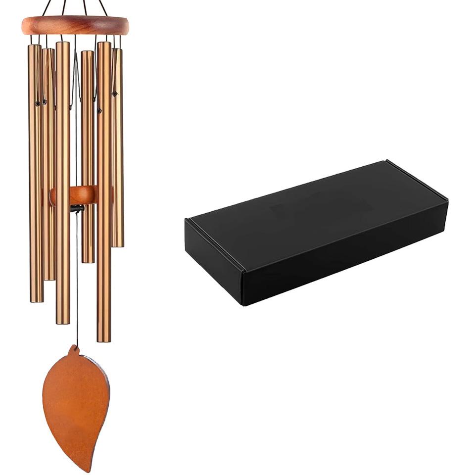 New Metal Windchime Aluminum Windbell Wind Chimes 6 Rods Chimes Home Decoration Craft Outdoor Garden Patio Notes Zen Meditation