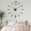 Wall Mount Clock Battery Powered 3D Digital Display Silent Sweep Movement Luminous Wall Clock for Living Room
