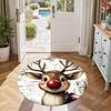 Elk Round Office Rug Perfect for Dormitory Decorate room Bedrooms Dining Room Antislip Round Carpet Anime Office Decor Best for Christmas