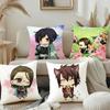 Аниме Hakuoki Наволочка Чехол для подушки Мягкий Милый Наволочка для диванной подушки Для автомобиля Наволочка Полиэстер с молнией