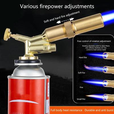 Портативная сварочная газовая горелка, пламя, бутановая горелка, зажигалка для барбекю на открытом воздухе, огнемет, кухонные принадлежности, сварочное оборудование