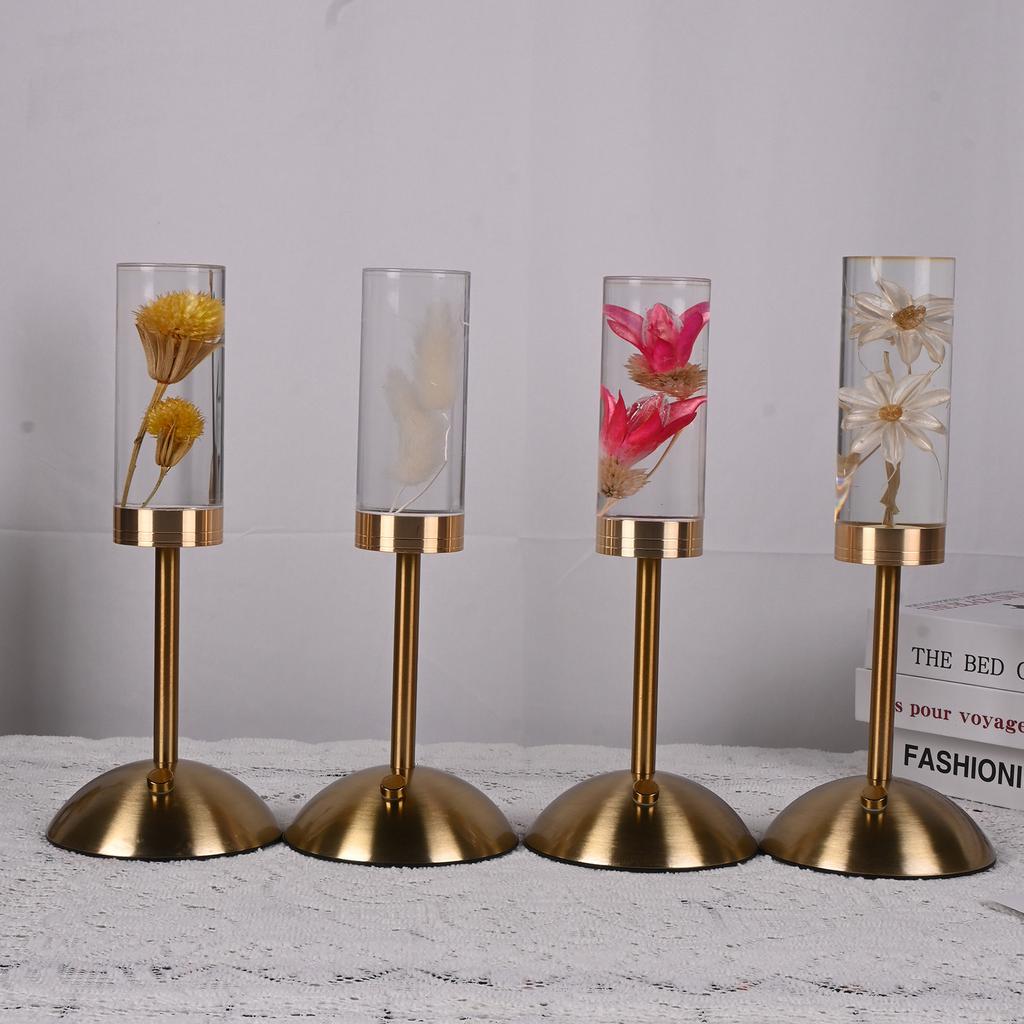 Aeon Flower Акриловая настольная лампа, ночник для спальни, декоративный орнамент, сенсорный выключатель + USB