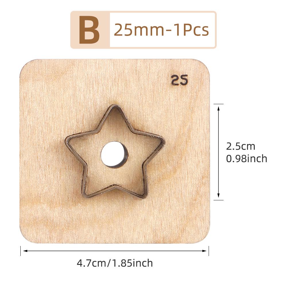 Sakura,Flower,Five-Pointed Stars Leather Die Cut, Steel Rule Punch Mold, DIY Metal Die Cutter Punch Crafts Kraft Tool(2.5-5.5cm)