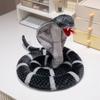 Милая имитация кобры, животное, мягкая игрушка, мультяшный узор, змея с открытым ртом, плюшевая игрушка, домашний декор, для мальчиков и девочек, подарок на день рождения
