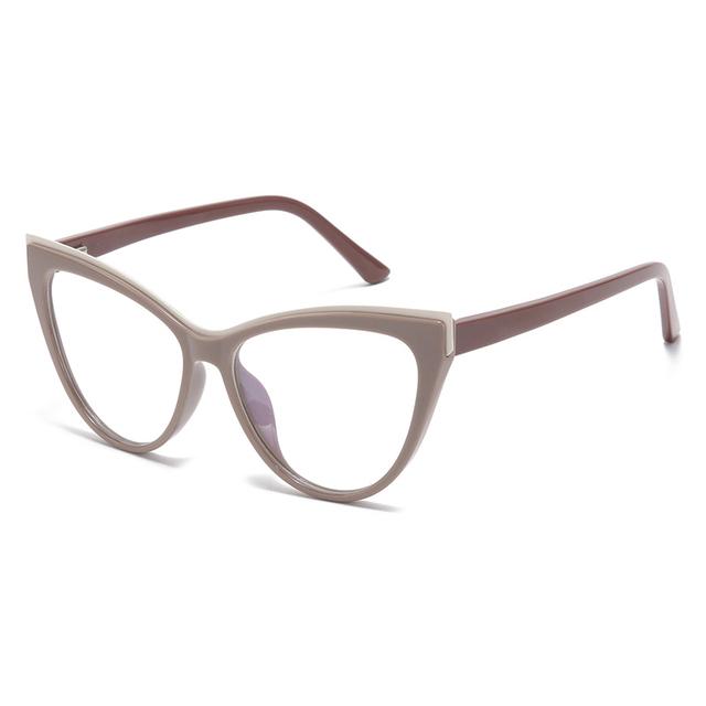 Женские очки «кошачий глаз» с пружинными шарнирами для близорукости, очки с защитой от синих лучей и близорукости, мощность 0-0,5-0,75 до-6,0