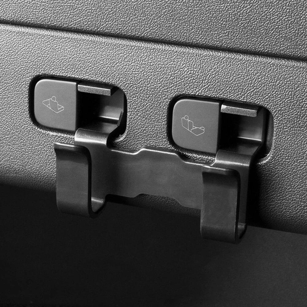 Для Tesla Model Y 3 Задний багажник Крючок для хранения Держатель для сумок Бутылки с водой Багажник Крючок для продуктовых сумок Вешалка Аксессуары для интерьера