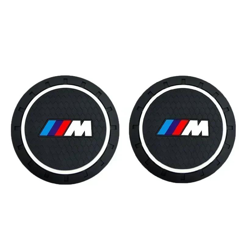 2025 Car For BMW 2Pcs Silica Gel Car Coaster Water Cup Anti-slip Pad For BMW X1 X2 X3 X5 X4 X6 X7 G30 G20 G32 G11 G12 F40 F30 F2