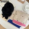 Solid Color Knitted Scarf for Women Winter Soft Student Couple Knitted Scarf