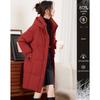 Women's Elegant Hooded Mid-Length Duck Down Puffer Jacket